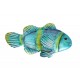 Déco Murale Métal et Verre : Poisson Tropical , L 26 cm