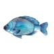 Déco Murale Métal et Verre : Poisson Tropical , L 26 cm