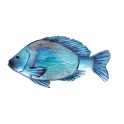 Déco Murale Métal et Verre : Poisson Tropical , L 26 cm