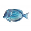 Déco Murale Métal et Verre : Poisson Tropical , L 26 cm