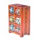 Boite à compartiments : Epicier indien 6 tiroirs, Orange, H 22 cm