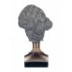 Statuette Africaine en pagne kita & Cruche 2, Collection Ethnik, H 42 cm