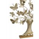 Sculpture Design Fer : Arbre de vie sur Socle, Noir, H 57 cm