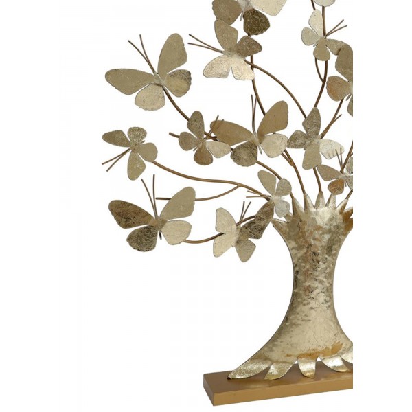 Déco murale fer : Arbre de vie, Anthracite & marron, Mod 5, H 60 cm