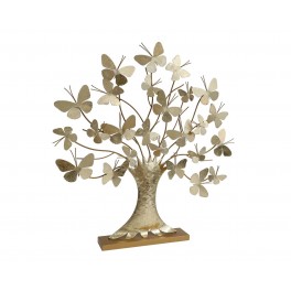 Déco murale fer : Arbre de vie, Anthracite & marron, Mod 5, H 60 cm