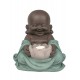 Figurine Bouddha et Bougeoir Fleur de Lotus, Collection Baby Zen, H 23 cm