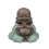 Figurine Bouddha et Bougeoir Fleur de Lotus, Collection Baby Zen, H 23 cm