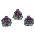 Set 3 Bouddha de la Sagesse, Collection Baby Zen, Hauteur 15 cm