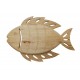 Déco Marine : Poisson Exotique Bois MDF, Modèle Scandinave, L 32 cm