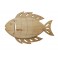 Déco Marine : Poisson Exotique Bois MDF 3, Modèle Scandinave, L 32 cm