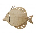 Déco Marine : Poisson Exotique Bois MDF 1, Modèle Scandinave, L 26 cm