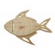 Déco murale Métal & Bois flotté : Poisson, L 40 cm