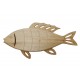 Déco Marine : Poisson Exotique Bois MDF 4, Modèle Scandinave, L 42,5 cm