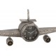 Déco Industrielle Murale : Horloge Avion et Rivets, L 143 cm