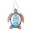 Déco Murale Métal et Verre : Poisson Tropical , L 26 cm