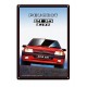 Plaque Métal Relief : Génération Peugeot 205 GTI Rouge, L 30 x 20 cm