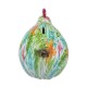 Tirelire Poule, Motif Feuillage Tropical, Collection Botanik, H 18 cm