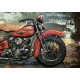 Tableau Métal 3D : Moto Harley Davidson, Modèle Motorcycle, L 120 cm