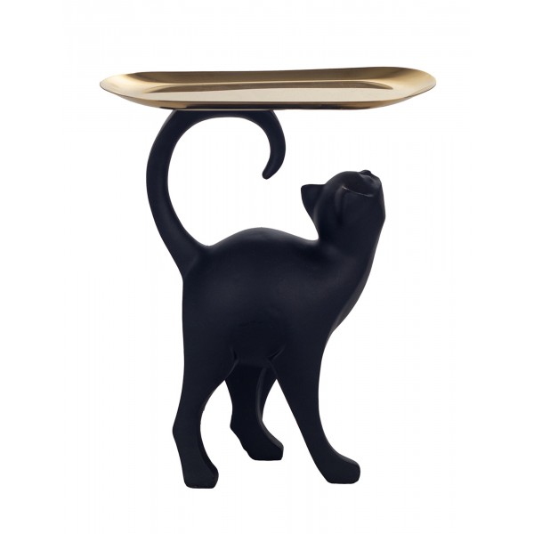 Statuette Chat Noir et blanc  PROMO - Boutique Saint Germain