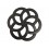 Dessous de plat : Zen Fleur de Vie stylisée en Fonte, L 13,5 cm