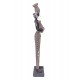 Statuette Africaine en Tenue Traditionnelle, Collection Dalaba, H 32,5 cm