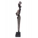 Statuette Africaine en pagne kita & Cruche 2, Collection Ethnik, H 42 cm