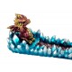 Figurine Dragon Bleu et Porte-Encens Cônes à brûler, H 19 cm