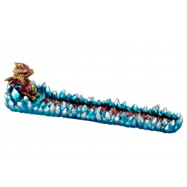 Porte-Encens Dragon Rouge pour Bâtonnets d'encens à brûler, L 26 cm