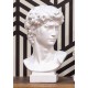 Sculpture Résine : Buste de David XL, Blanc, H 30 cm