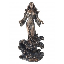 Statue Freya, Déesse de la Beauté, de l'amour et de la Guerre, H 22 cm