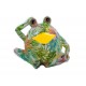 Figurine Grenouille et Veilleuse LED, Collection Botanik, L 15,5 cm