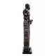 Statuette Africaine en pagne kita & Cruche 2, Collection Ethnik, H 42 cm