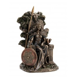Statuette Medb, Reine et Déesse de la Guerre, Mythologie Celtique Irlandaise, H 20 cm