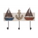 Porte-manteaux mural Bateaux, Modèle Wood & Iron, L 72 cm