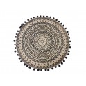 Set de Table Mandala en Fibres Naturelles et Corde tressée, Diamètre 38 cm