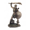 Statuette résine : L'archange Saint Michel, H 35 cm