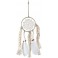 Déco ethnique Bohème : Attrape-rêves Blanc Shabby Chic, H 36 cm