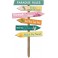 Déco murale Bois : Multi-panneaux thématiques Thème Plage, H 78 cm