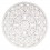 Déco murale en Bois Blanc sculpté, Motif Floral et Mandala, H 40 cm