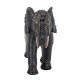 Figurine éléphants, Modèle Jungle Chic Marron et Doré, L 24 cm