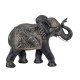 Figurine éléphants, Modèle Jungle Chic Marron et Doré, L 24 cm