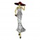 Déco murale métal : Shopping chic, robe et chapeau, Collection Life, H 69 cm