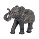 Figurine éléphants, Modèle Jungle Chic Marron et Doré, L 24 cm