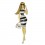 Déco murale métal : la fée du shopping, H 78 cm