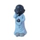 SIGNES GRIMALT Figurine Bouddha de la Sagesse Bleu, Baby Zen, H 24 cm
