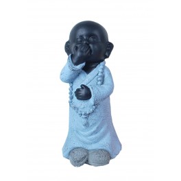 SIGNES GRIMALT Figurine Bouddha de la Sagesse Bleu, Baby Zen, H 24 cm