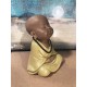 G&S Figurine Bouddha Assis, Collection Baby Zen, Modèle Vert, Hauteur 22 cm