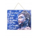 happyDko Plaque Bois Zen & Bouddha, Mod 1, H 60 cm
