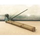 Support Baton D'encens, Bouddha Baby Zen et Bambou en résine, Longueur 27 cm.