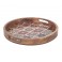 Plateau de service Rond, Thème Indus Carreaux de Ciment, Diam 35 cm